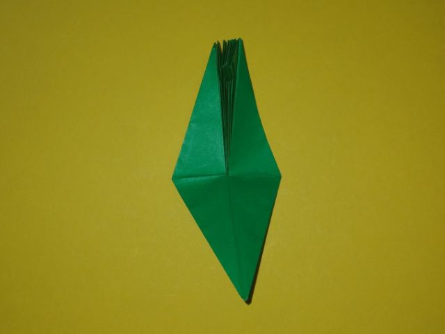 クジャクの折り方17